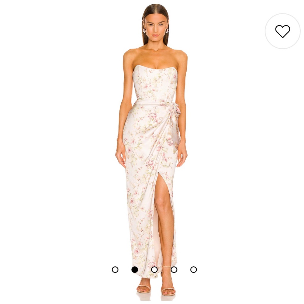 x REVOLVE June Dress in Pink Rose Print V. Chapman